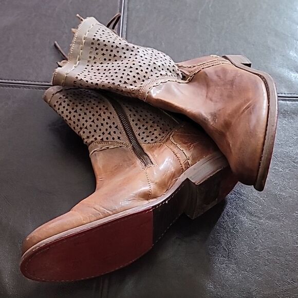 Bed Stu Tan Taupe Leather Cheshire Boots - Picture 10 of 11